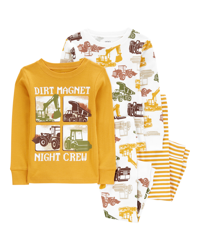 Baby 4-Piece Construction 100% Snug Fit Cotton Pyjamas, image 1 of 4 slides
