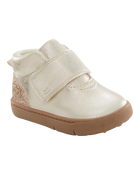  Every Step® First Walker Sparkle High Top Boots - Silver, image 1 of 7 slides