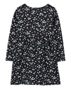 Kid Floral Long-Sleeve Jersey Dress, image 2 of 4 slides