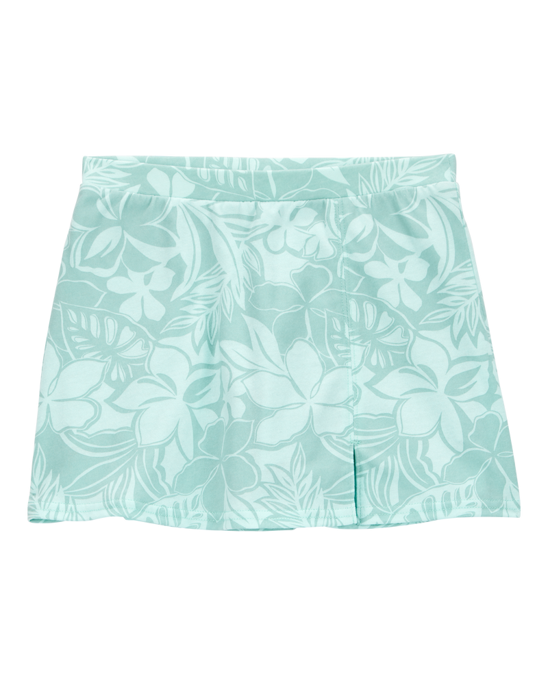 Kid Floral Golf Skort - Blue, image 1 of 4 slides