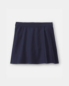 Girls Ponte Uniform Skort - Navy, image 1 of 4 slides