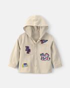 Toddler PAW Patrol&reg;' Button-Up Hoodie - Khaki, image 1 of 2 slides
