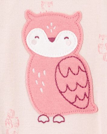 Toddler 1-Piece Owl Print 100% Snug Fit Cotton Footless Pyjamas, 