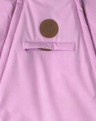 Baby Girl Solid 1 Piece Snowsuit- Lilac, image 3 of 3 slides