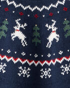 Tout-petit - Chandail tricot motif jacquard en coton biologique, image 4 sur 4 diapositives