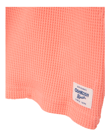 Bébé Short en tricot gaufré à cordon de serrage - Orange, 