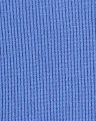 Kid Solid Thermal Long-Sleeve Shirt - Blue, image 2 of 3 slides