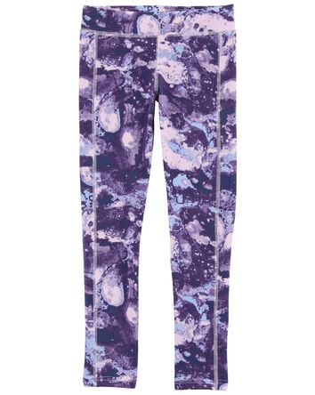 Purple Tie-Dye Leggings, 