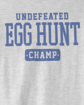 Jeune - T-shirt imprim&eacute; Chasse aux &oelig;ufs de P&acirc;ques - Gris, 