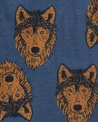 Kid 4-Piece Wolf 100% Snug Fit Cotton Pyjamas, image 3 of 4 slides