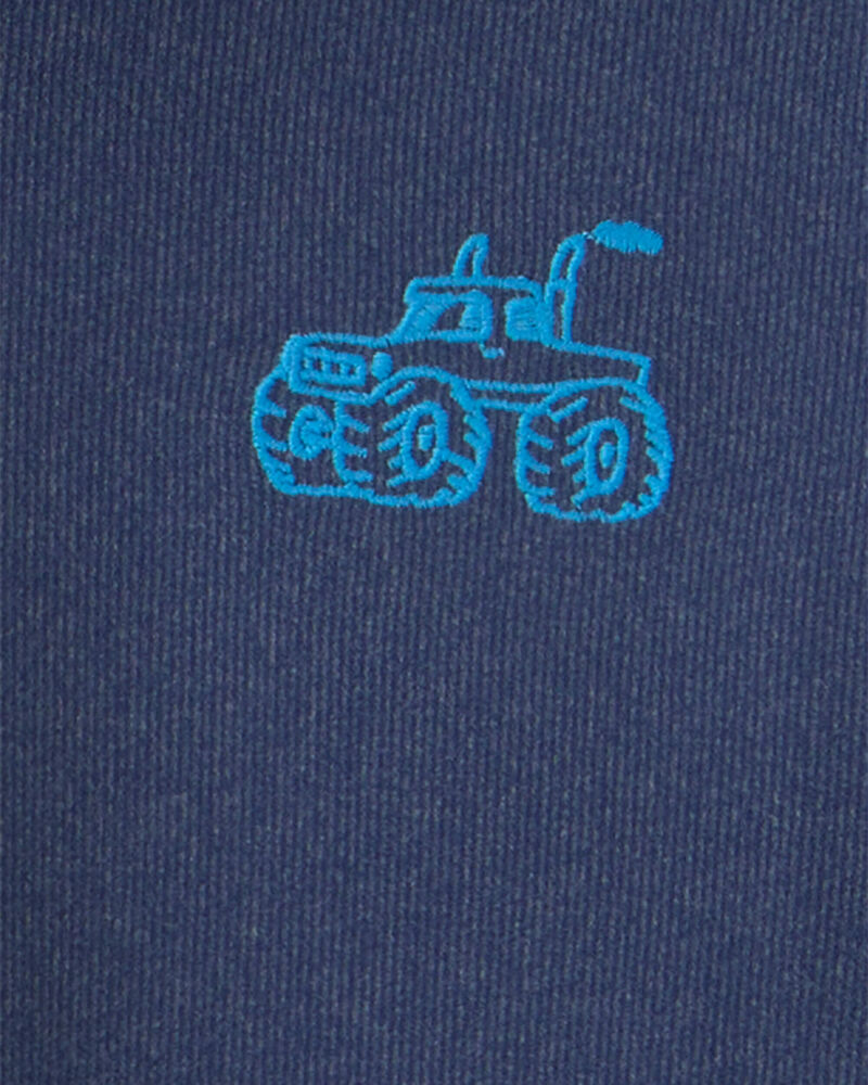 Baby Boy 2-Piece Long-Sleeve Top & Pant Set - Navy Blue, image 3 of 4 slides