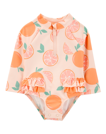 Baby 1-Piece Orange Slice Rashguard, 