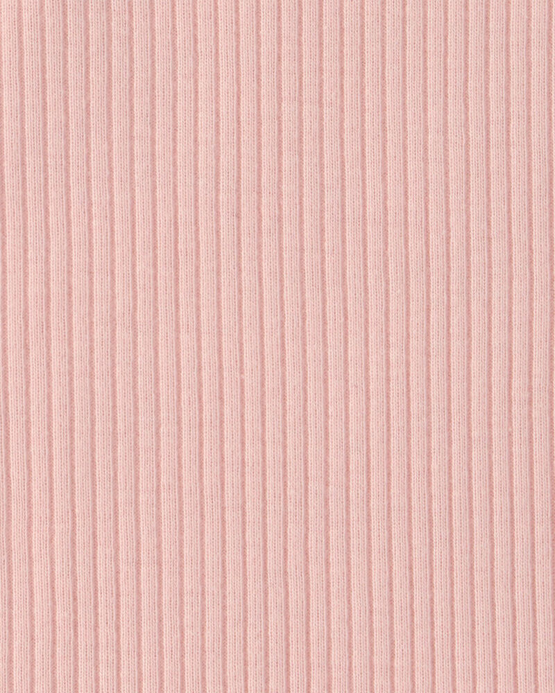 B&eacute;b&eacute; fille - Emballage 5 cache-couches manches courtes &agrave; motif floral - Rose/Ivoire, image 6 sur 6 diapositives