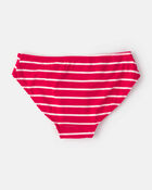 Filles - Emballage de 10 sous-v&ecirc;tements de style bikini &agrave; motifs de fraises, image 2 sur 2 diapositives