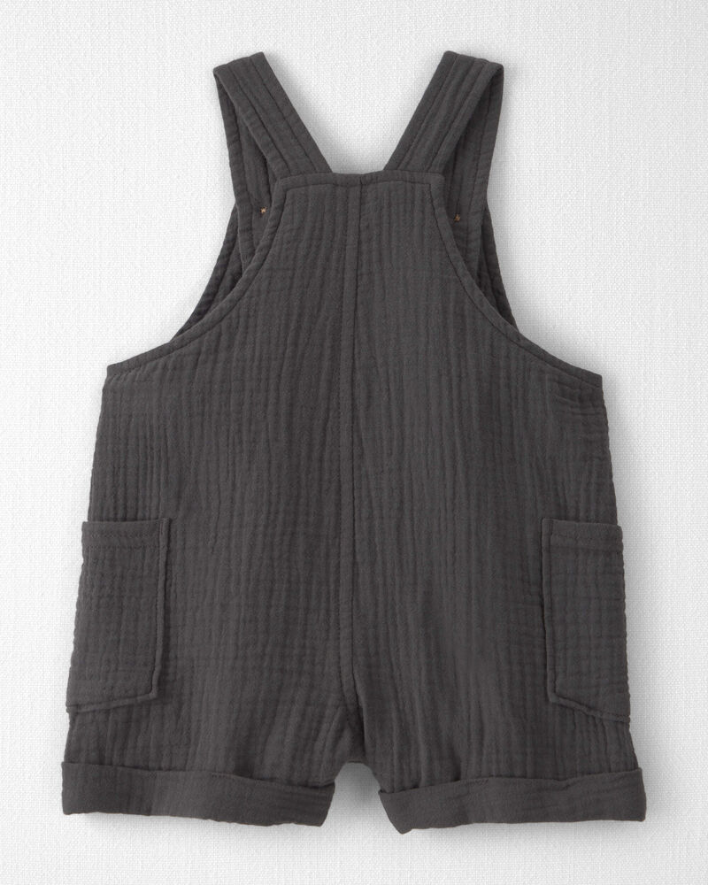 Baby Organic Cotton Gauze Shortalls, image 2 of 5 slides