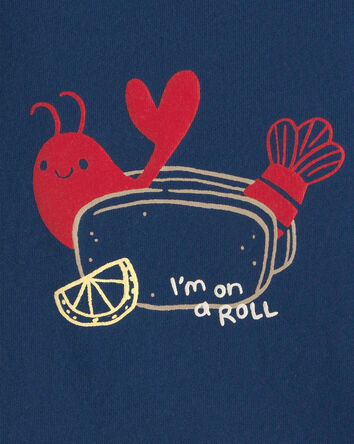 B&eacute;b&eacute; - Cache-couche &agrave; imprim&eacute; homard - Bleu, 