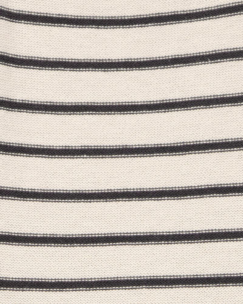 Tout-petit Robe chandail à rayures - Crème, image 3 sur 4 diapositives