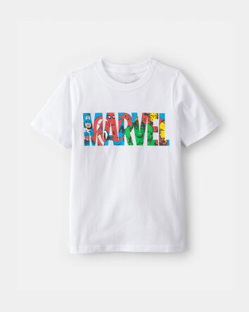 Gar&ccedil;ons - T-shirt &agrave; imprim&eacute; &copy;MARVEL - Blanc, 