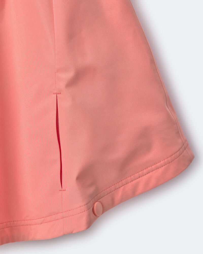 Tout-petit fille - Poncho de pluie - Corail, image 3 sur 3 diapositives