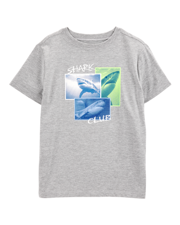 Kid Shark Short-Sleeve Graphic Tee - Grey, 