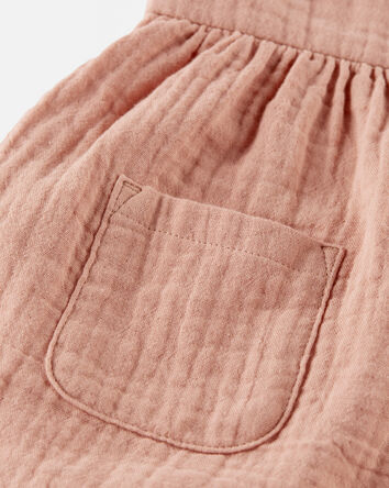 Organic Cotton Gauze Pocket Dress, 