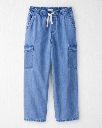 Jeune - Pantalon cargo en denim de coton biologique, 