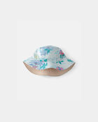 Tout-petit - Chapeau de soleil r&eacute;versible vert/motif tropical pour gar&ccedil;on , image 1 sur 3 diapositives