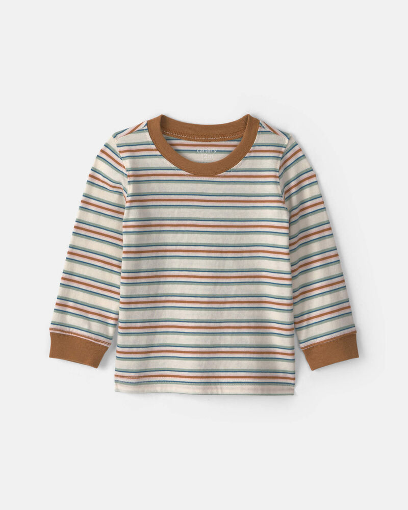 Baby Boy Striped Long-Sleeve T-Shirt, image 1 of 3 slides
