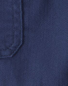 Baby Boy Twill Drawstring Shorts - Navy, image 4 of 5 slides