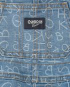 Baby Alphabet Overalls - Light Wash, image 7 of 8 slides