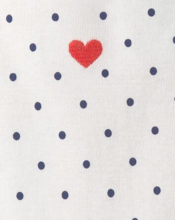 Baby Girl 5-Pack Beach Multipack Bodysuits - Red/White/Blue, 