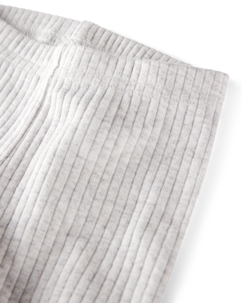 Baby Girl 2-Pack Organic Cotton Ribbed Pedal Shorts, image 3 of 4 slides