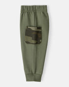 Baby Boy 3-Piece French Terry Tee & Pant Set - Green, image 2 of 5 slides