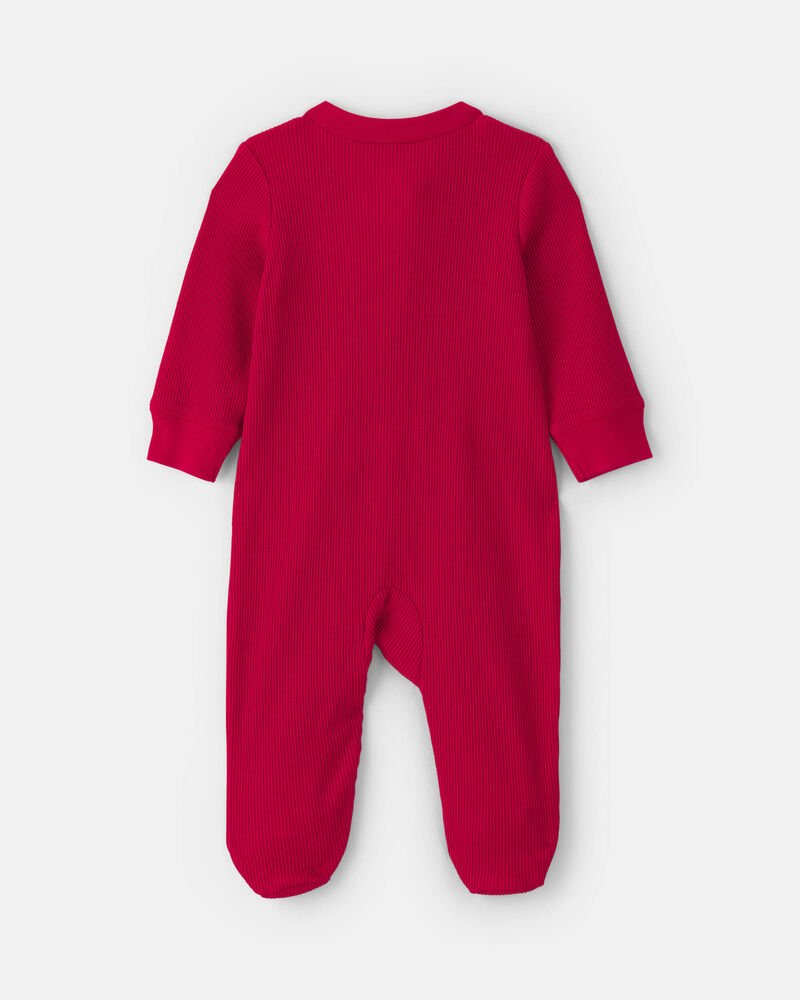 B&eacute;b&eacute; - Grenouill&egrave;re en coton isotherme &agrave; imprim&eacute; &laquo;My First Christmas&raquo; &ndash; Rouge, image 2 sur 4 diapositives