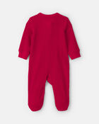 B&eacute;b&eacute; - Grenouill&egrave;re en coton isotherme &agrave; imprim&eacute; &laquo;My First Christmas&raquo; &ndash; Rouge, image 2 sur 4 diapositives