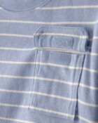 Toddler Boy Striped Colorblock Long-Sleeve Tee - Blue, image 3 of 5 slides