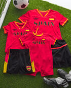 Ensemble 2 pi&egrave;ces chandail de soccer et short Umbro de l&rsquo;Espagne pour jeune - Rouge/Jaune/Noir, image 10 sur 10 diapositives