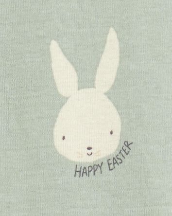 Kid 2-Piece Bunny 100% Snug Fit Cotton Pyjamas - Green, 
