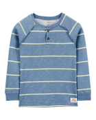 Kid Striped Henley Tee, image 1 of 3 slides