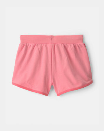 Girls 'No Plans' French Terry Shorts - Pink, 