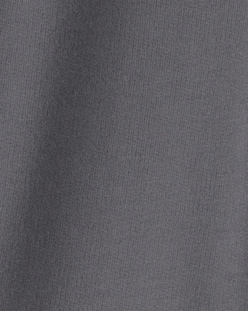 Baby Girl French Terry Wide-Leg Active Pants - Grey, image 3 of 4 slides