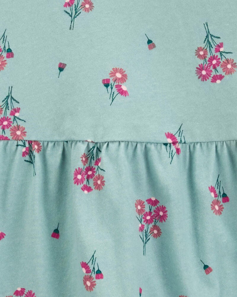 Kid Floral Jersey Dress, image 3 of 4 slides