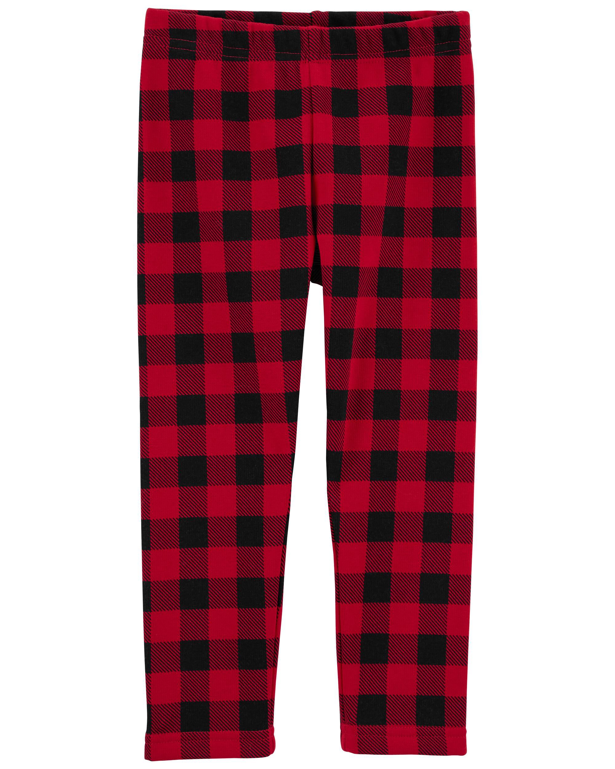 Red Buffalo Check Cozy Leggings carters