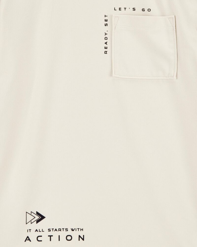 Kid Solid Short-Sleeve Tee - Ivory, image 2 of 3 slides