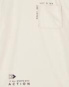 Kid Solid Short-Sleeve Tee - Ivory, image 2 of 3 slides