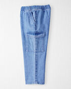 Toddler Organic Cotton Chambray Cargo Pants, image 5 of 7 slides