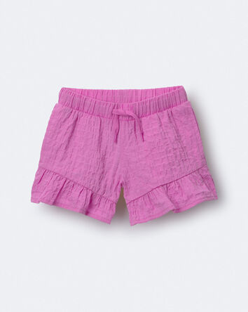 Toddler Girl Ruffle Butterfly Shorts - Purple, 