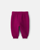 Baby Girl Fleece Pants - Maroon, image 2 of 4 slides