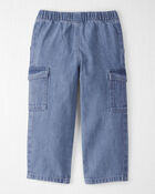 Toddler Organic Cotton Denim Cargo Pants, image 2 of 6 slides