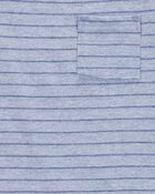 Toddler Striped Textured Tank - Blue, image 2 of 3 slides
